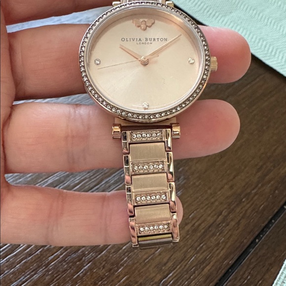 Olivia Burton Rose Gold Crystal Women's Watch - Picture 7 of 10